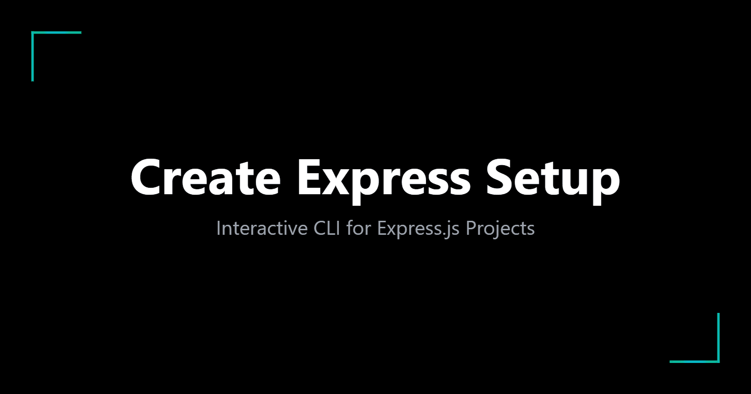 Create Express Setup screenshot 1
